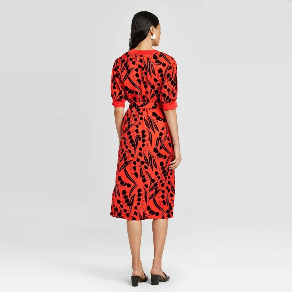 NWT Who What Wear Print Shift Dress XL Lily Floral - Picture 4 of 7